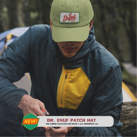 Dr. Enuf Flat Bill Hat - With Official Dr. Enuf Patch