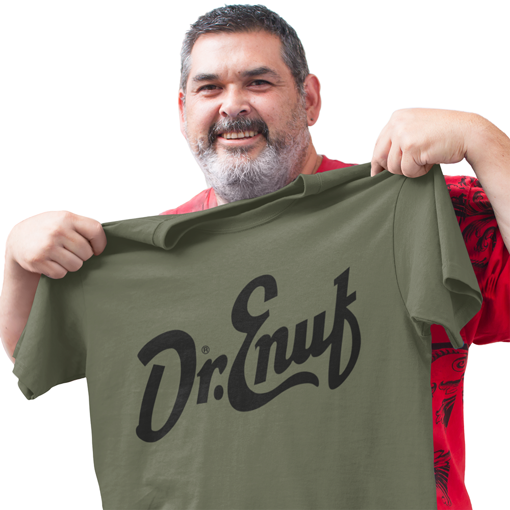 Dr. Enuf Olive Green and Black Tee Shirts