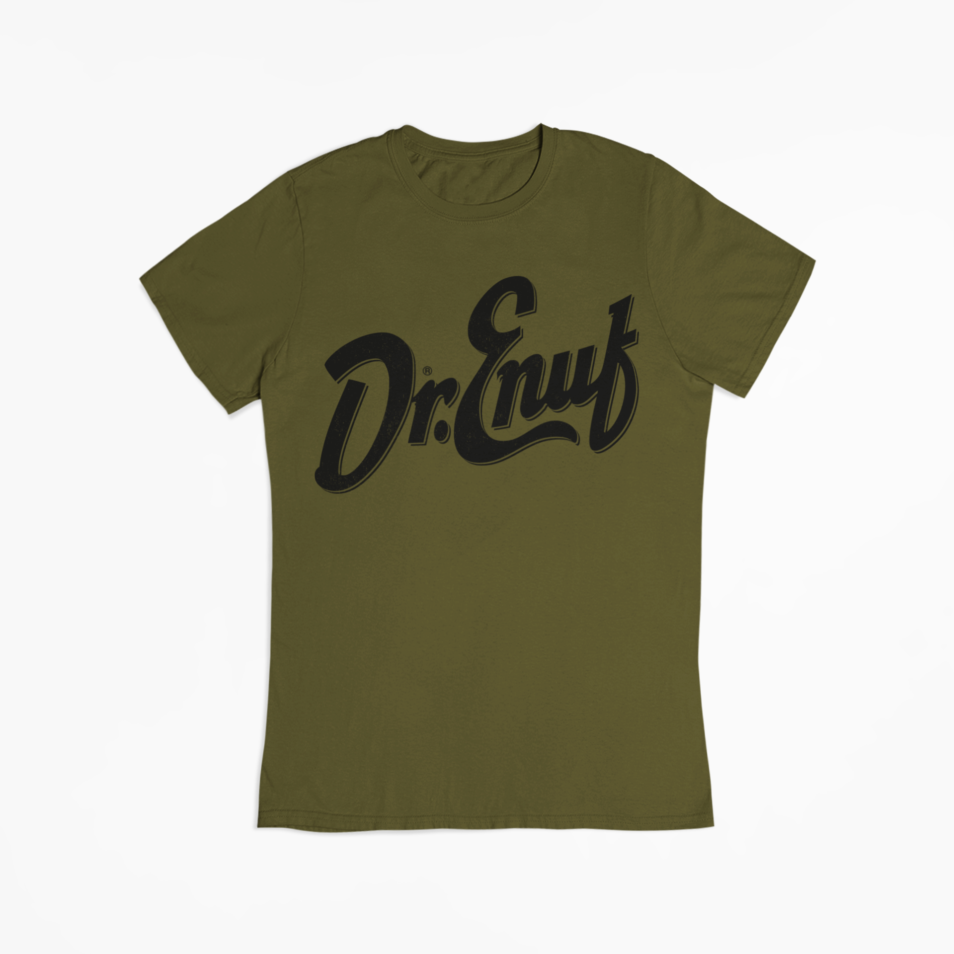 Dr. Enuf Olive Green and Black Tee Shirts