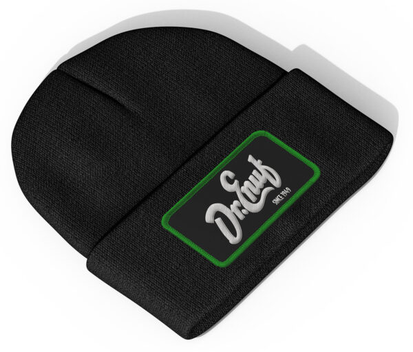 Dr. Enuf Black Winter Knit Hat