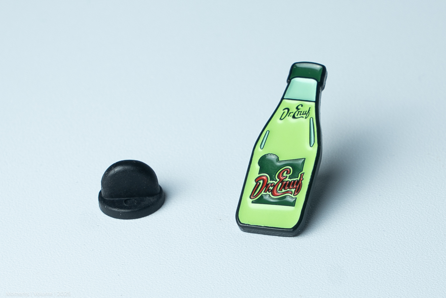 Miniature Dr. Enuf Bottle Enamel Pin