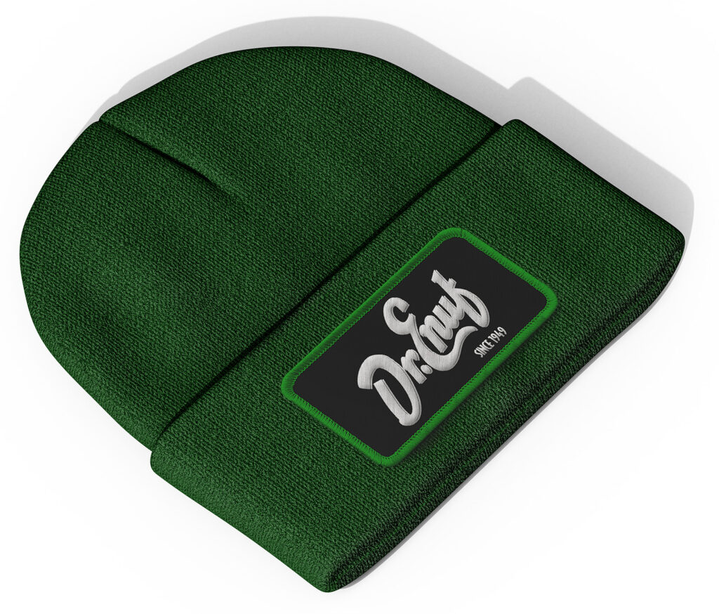 Dr. Enuf Green Winter Knit Hat