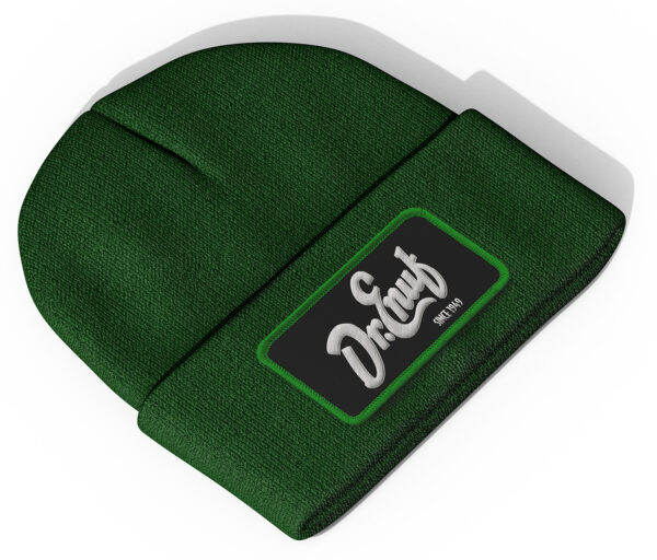 Dr. Enuf Green Winter Knit Hat