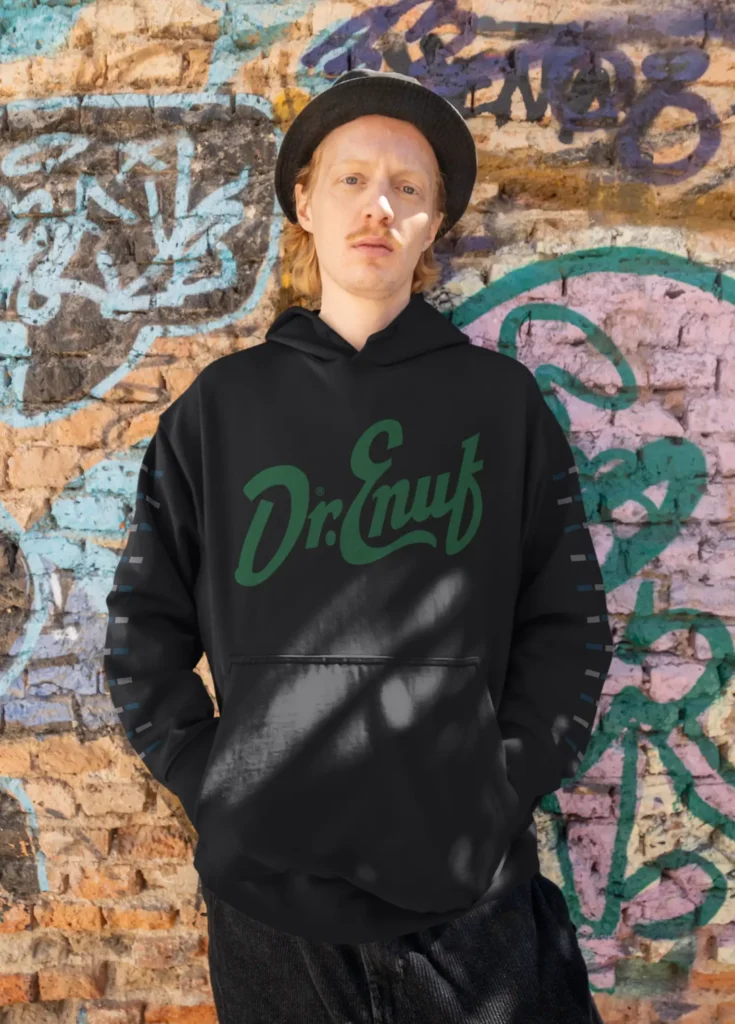 Dr. Enuf Black and Green Hoodies