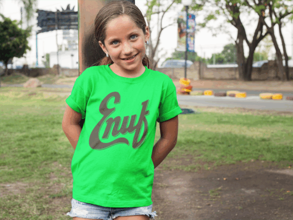 Youth Size - Enuf Neon Tee Shirt