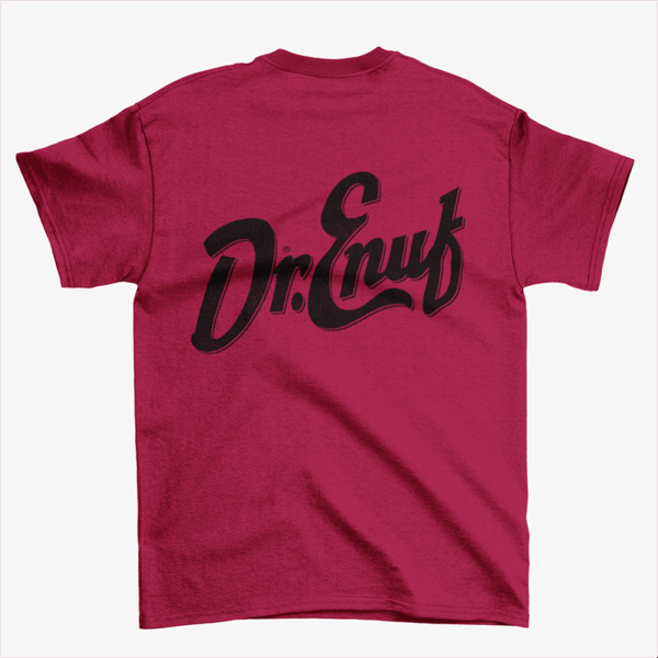 Dr. Enuf Cardinel Red and Black Tees