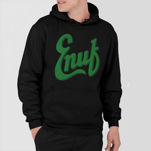 Dr. Enuf Large Enuf Black Hoodie