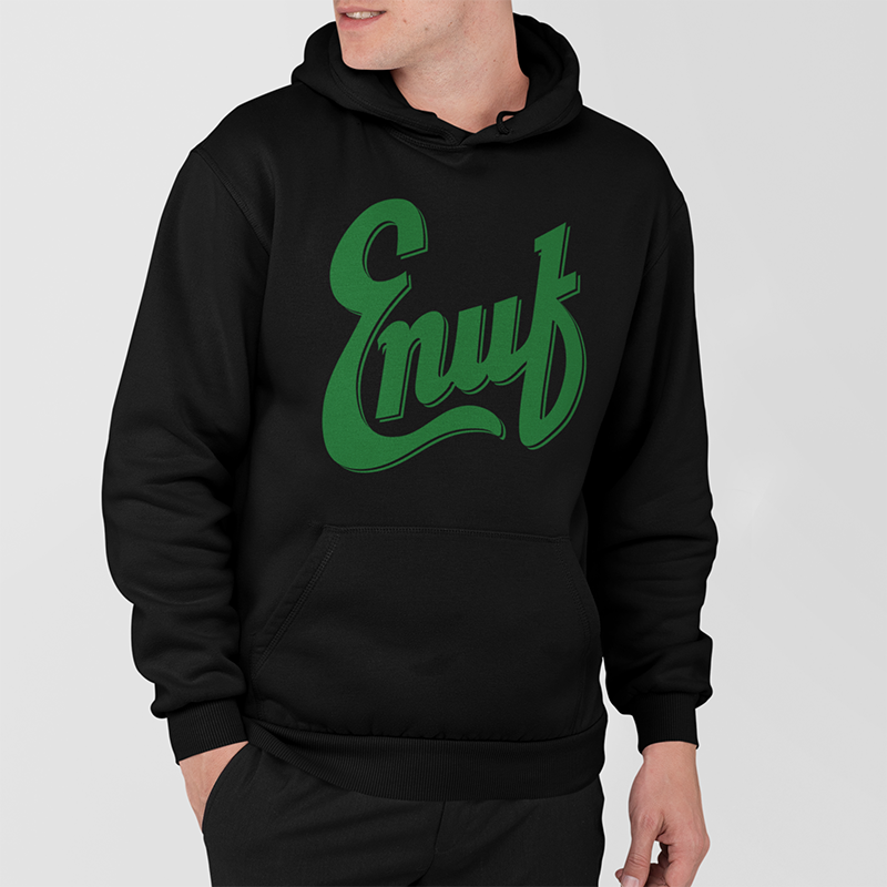 Dr. Enuf Large Enuf Black Hoodie