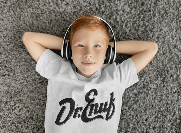 Youth Size - Grey Dr. Enuf Tees