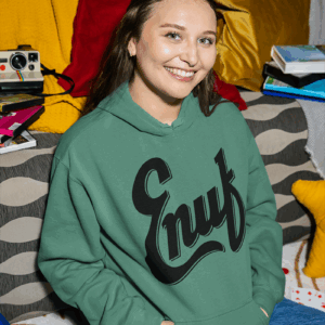 Green Large Enuf Hoodie