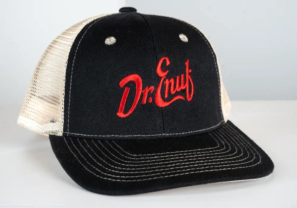Dr. Enuf - Black and Tan Trucker Hat
